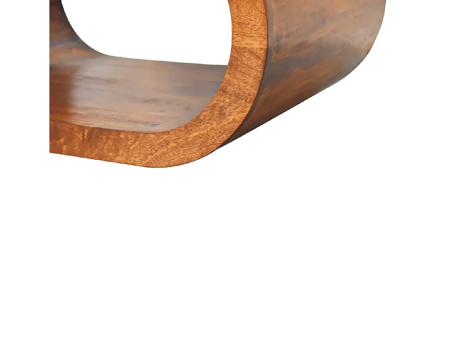 Mesa De Centro* Artisan Furniture Madeira Maciça Mesa de Centro Amaya, Compartimento Aberto, Marrom Escuro Castanho