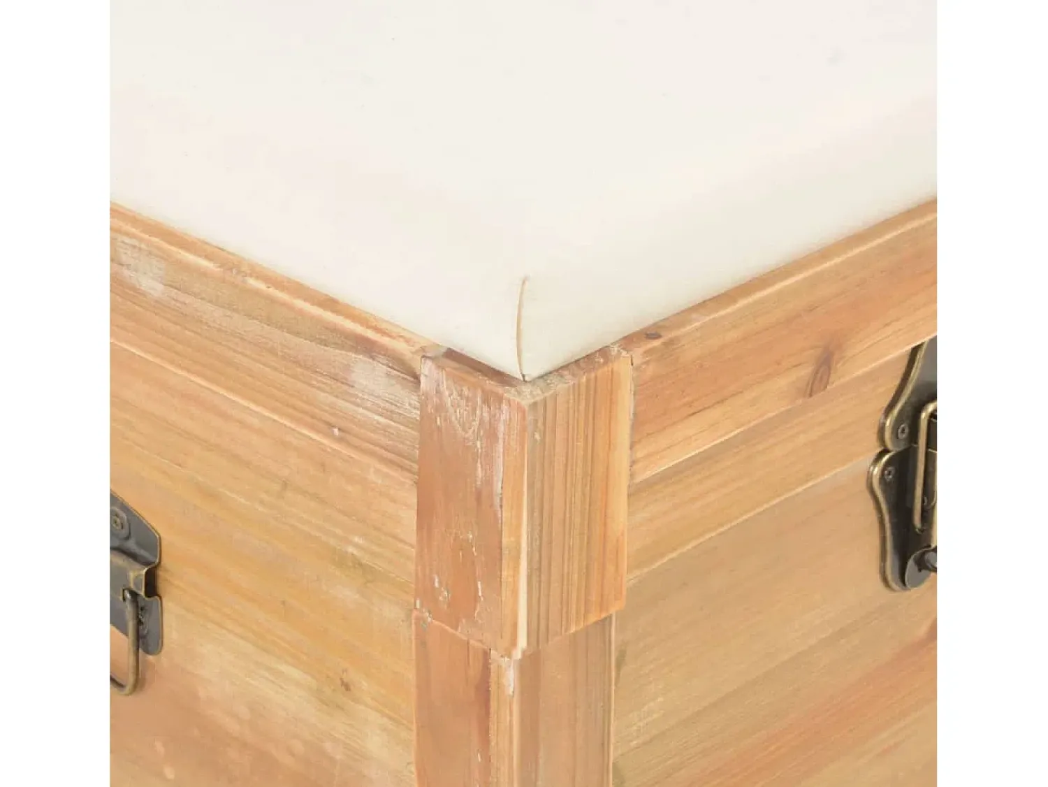 Acessórios De Arrumação|vidaxl Baú de arrumação com almofadão 80x40x40 cm MDF Natural claro