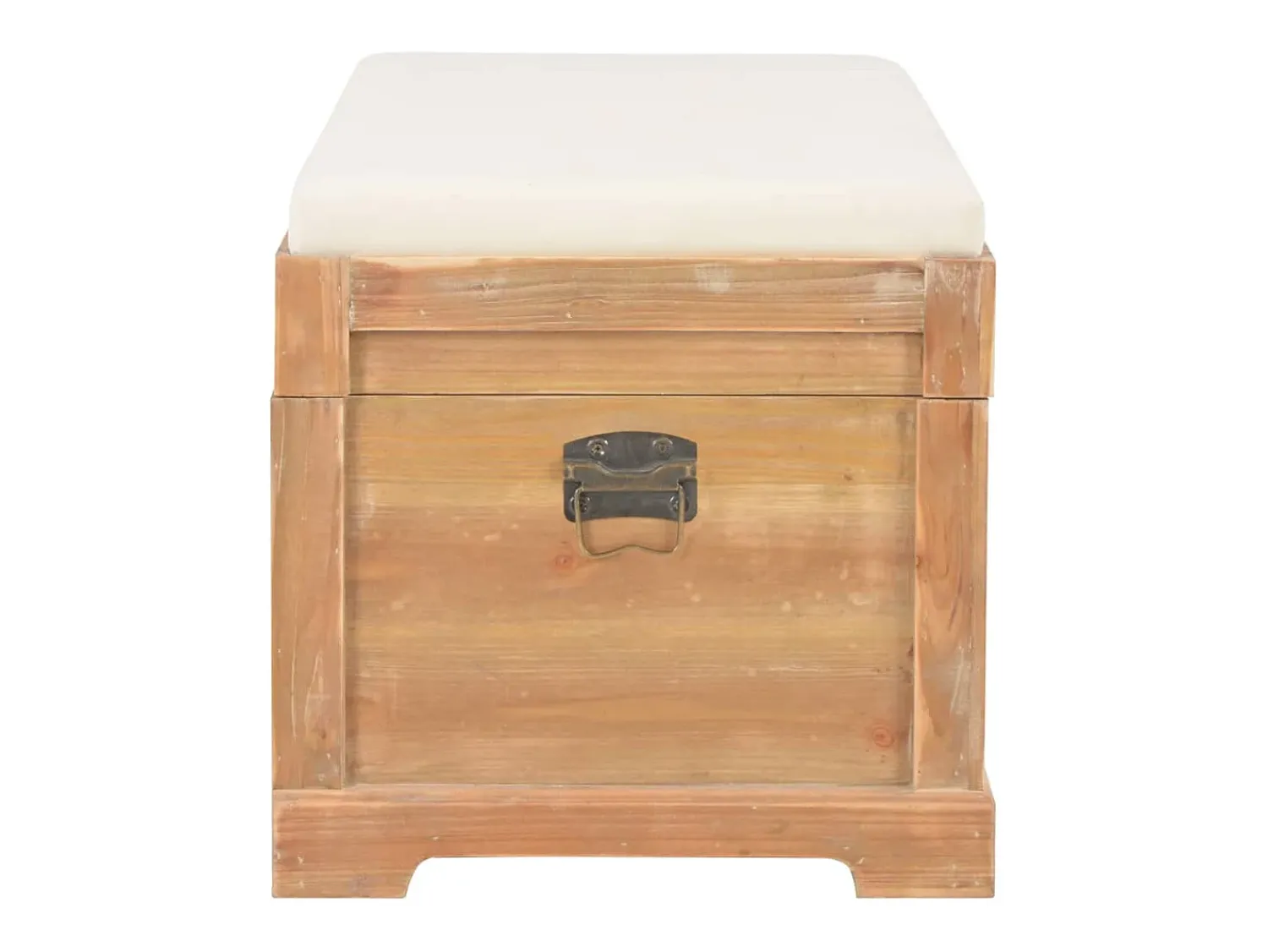 Acessórios De Arrumação|vidaxl Baú de arrumação com almofadão 80x40x40 cm MDF Natural claro