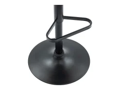 Discount Vente-unique Banco alto em veludo e metal preto, altura ajustável, - ELEANA Terracota