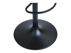 Clearance Vente-unique Banco alto em veludo e metal, altura regulável, - MASURIE Preto
