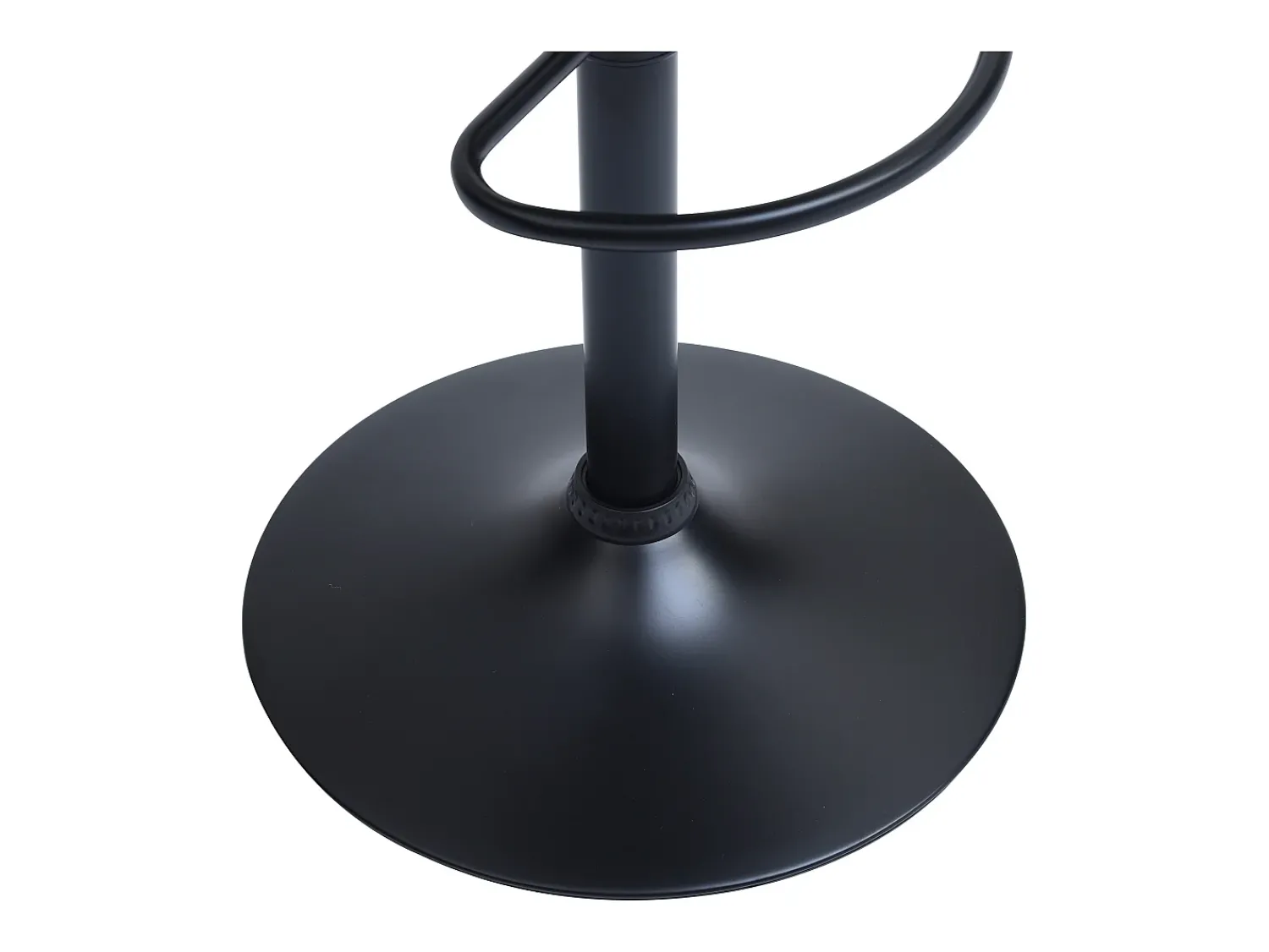 Clearance Vente-unique Banco alto em veludo e metal, altura regulável, - MASURIE Preto