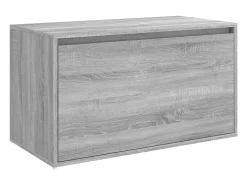 Hot Banco corredor 80x40x45 cm derivados de madeira sonoma PT297699 Cinzento