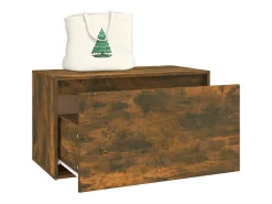 Outlet vidaxl Banco corredor 80x40x45 cm derivados de madeira carvalho fumado Natural claro