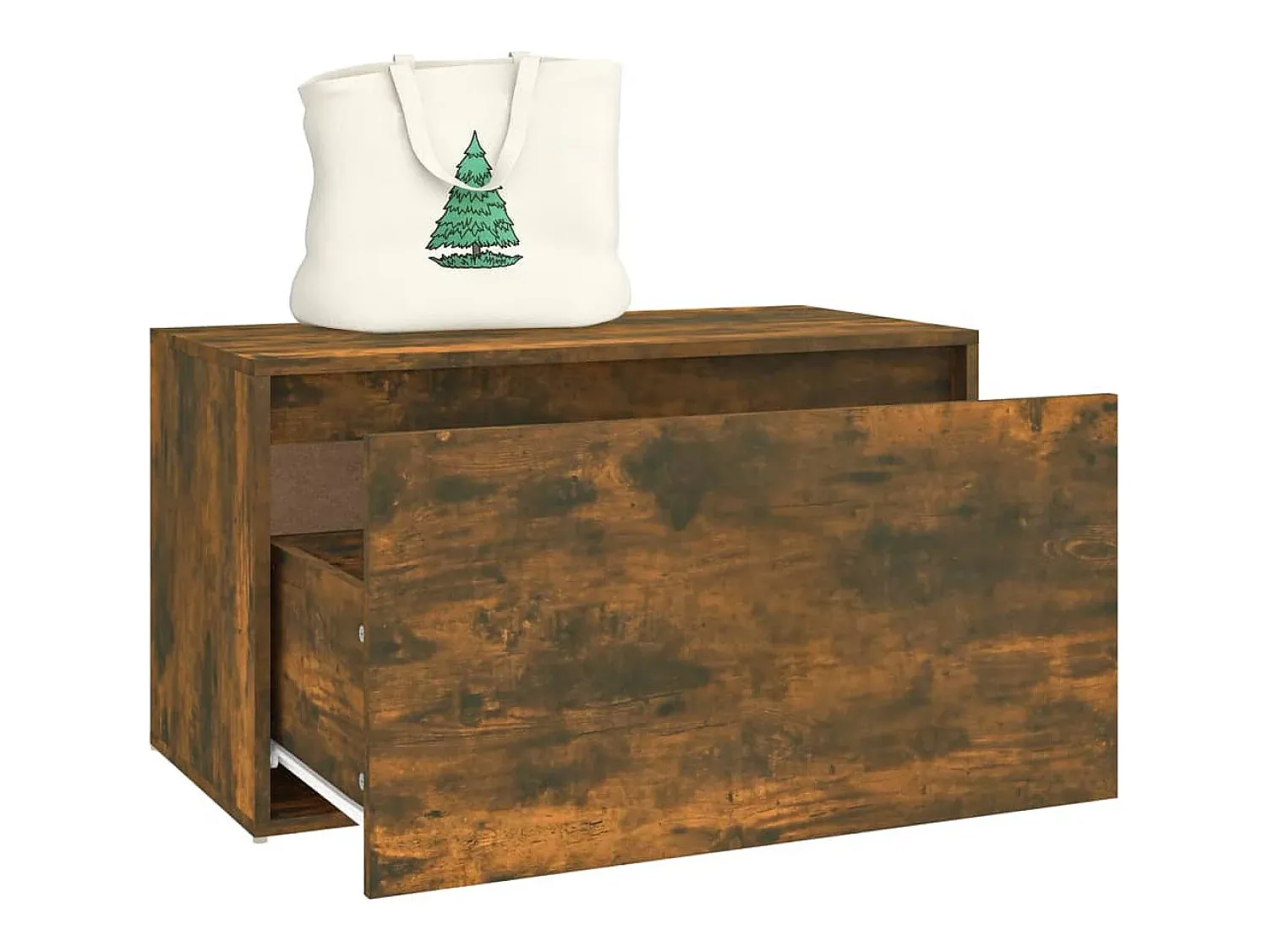 Outlet vidaxl Banco corredor 80x40x45 cm derivados de madeira carvalho fumado Natural claro