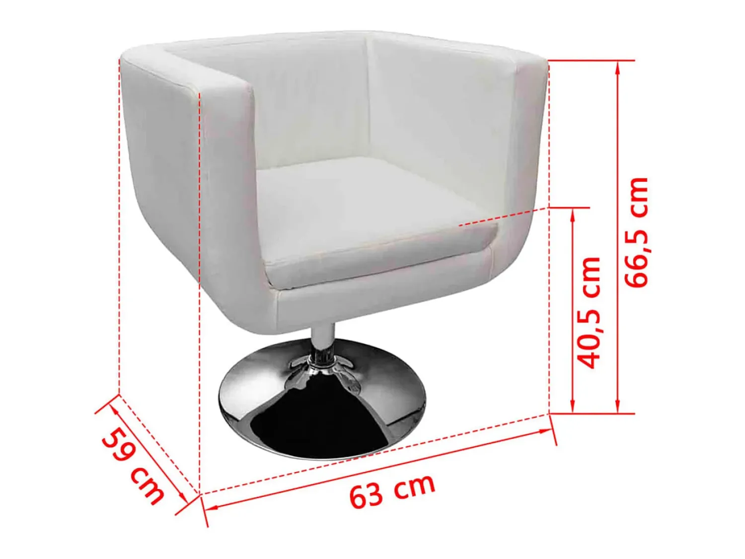 vidaxl Banco de bar couro artificial^ Poltrona