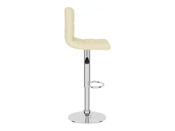 vidaxl Banco de bar tecido cor Creme