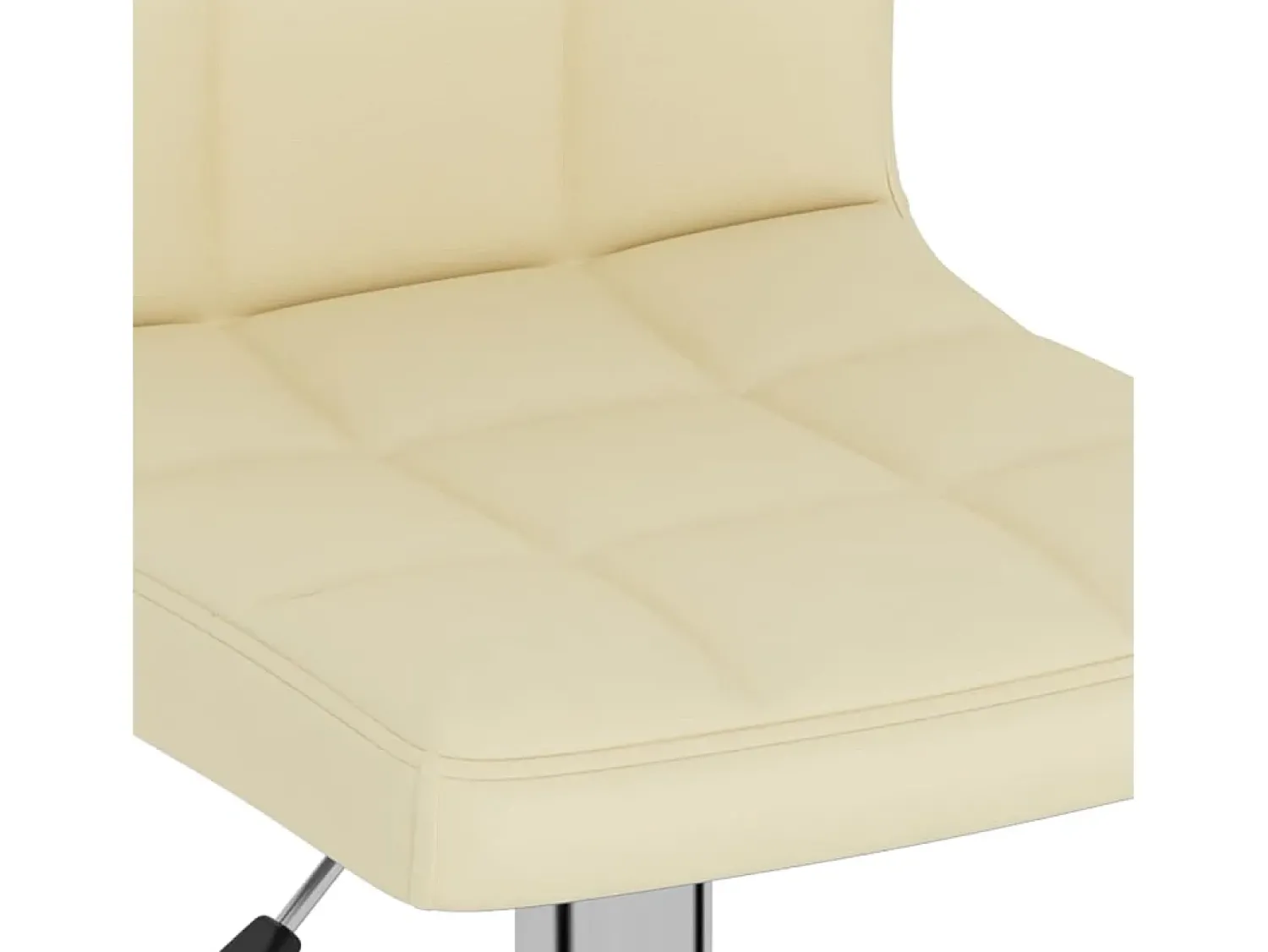 vidaxl Banco de bar tecido cor Creme