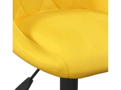 Banco|vidaxl Banco de bar veludo mostarda Amarelo
