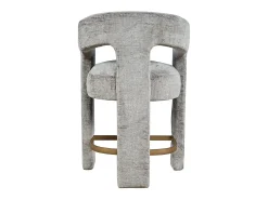 Banco de bar 61x89x57 cm cinza prateado Leith LET71HG^ Banco