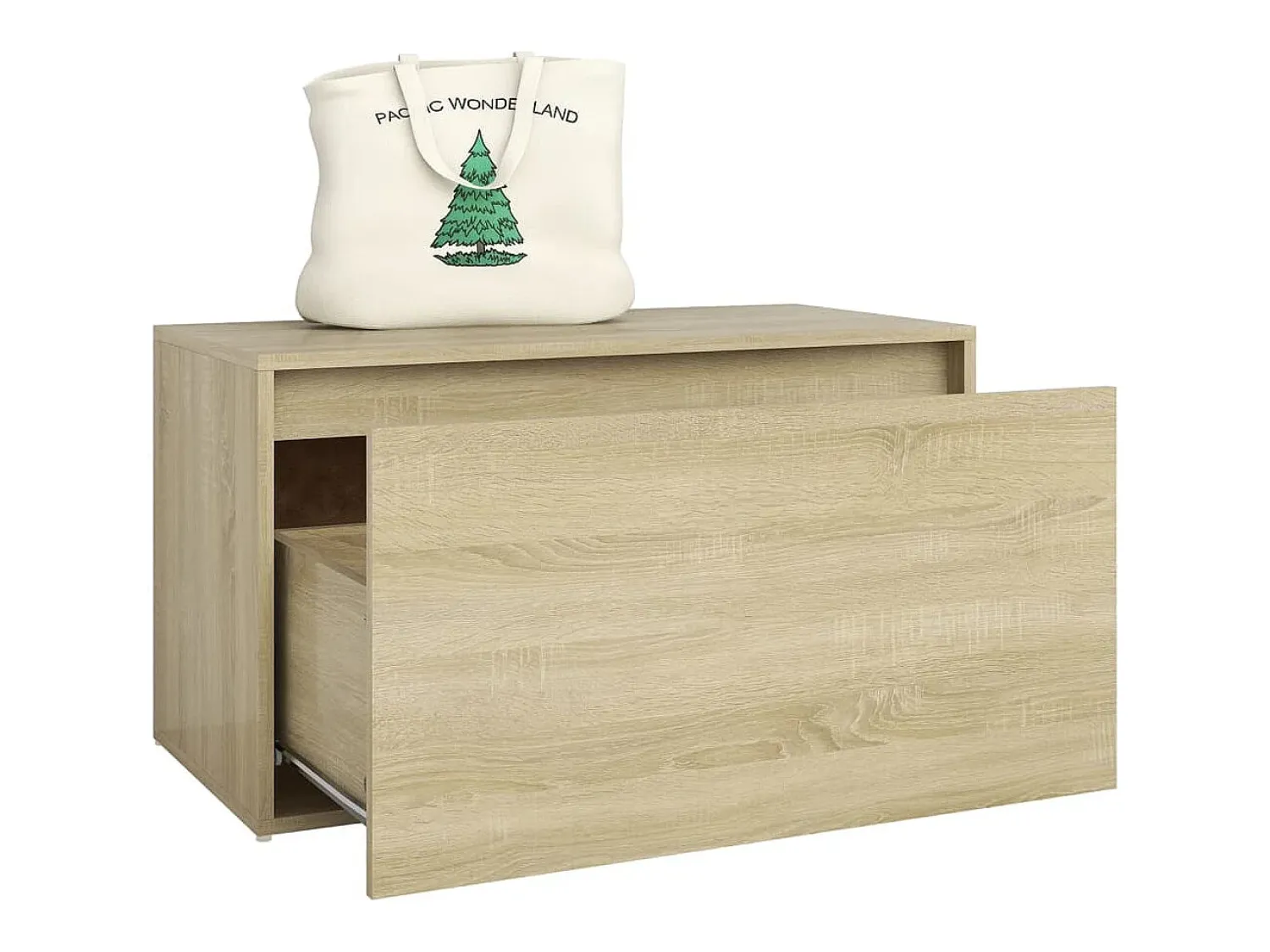 vidaxl Banco de corredor 80x40x45 cm derivados madeira carvalho sonoma^ Móvel De Arrumação|Sapateira