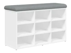 Móvel De Arrumação|Sapateira*vidaxl Banco para sapatos 82x32x50 cm madeira projetada Branco