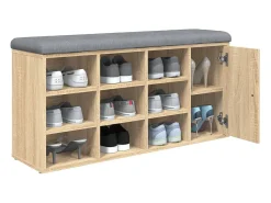 vidaxl Banco sapateira 102x32x50 cm derivados madeira carvalho sonoma^ Móvel De Arrumação|Sapateira