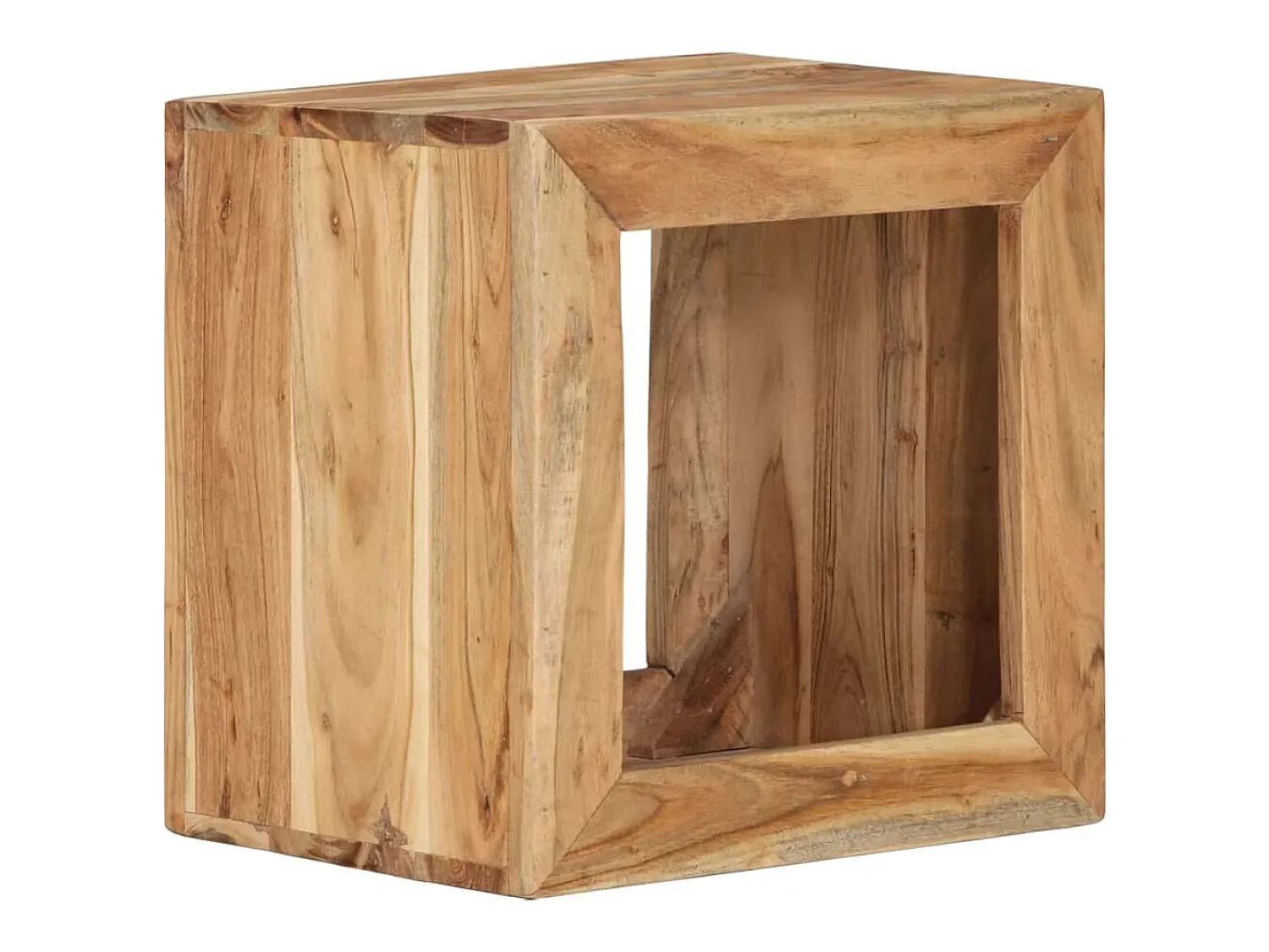 Hot vidaxl Banco 40x30x40 cm madeira de acácia maciça Castanho