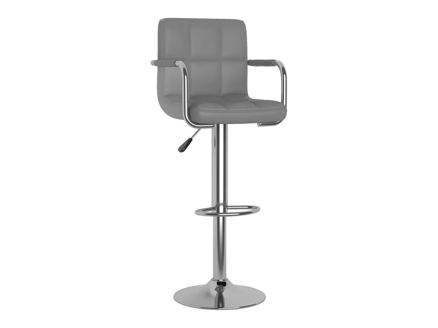 Banco| Bancos de bar 2 pcs couro artificial PT359862 Cinzento