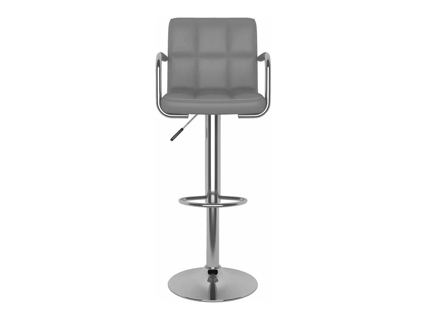 Banco| Bancos de bar 2 pcs couro artificial PT359862 Cinzento
