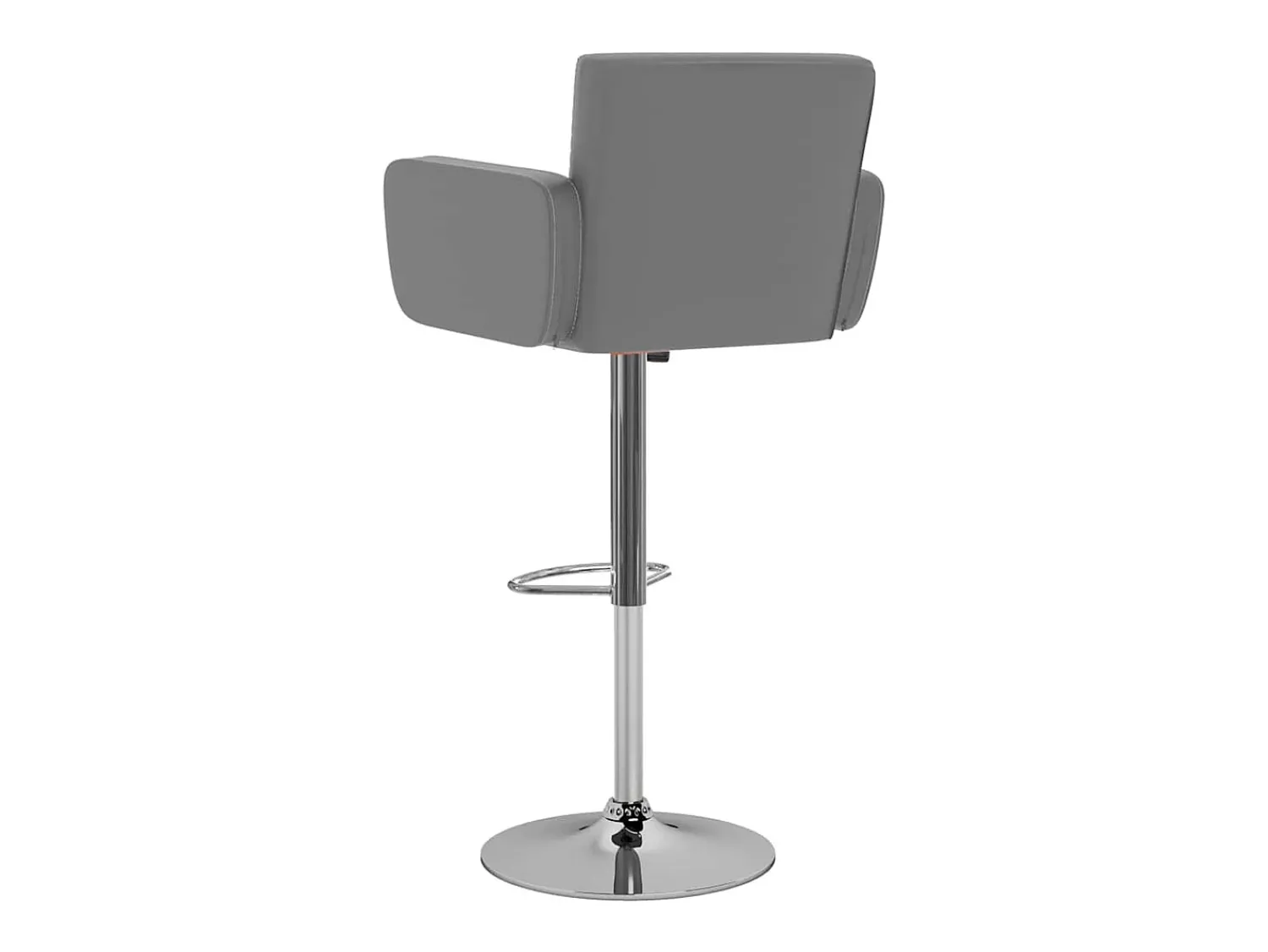 Outlet vidaxl Bancos de bar 2 pcs couro artificial Cinzento