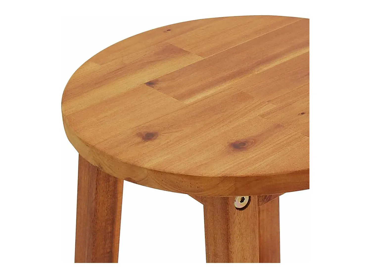 Banco*vidaxl Bancos de bar 4 pcs madeira de acácia maciça Natural claro