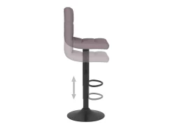 Banco*vidaxl Bancos de bar 2 pcs tecido cinzento-acastanhado Taupe