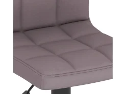 Banco*vidaxl Bancos de bar 2 pcs tecido cinzento-acastanhado Taupe