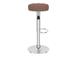 Banco*vidaxl Bancos de bar 2 pcs tecido Castanho