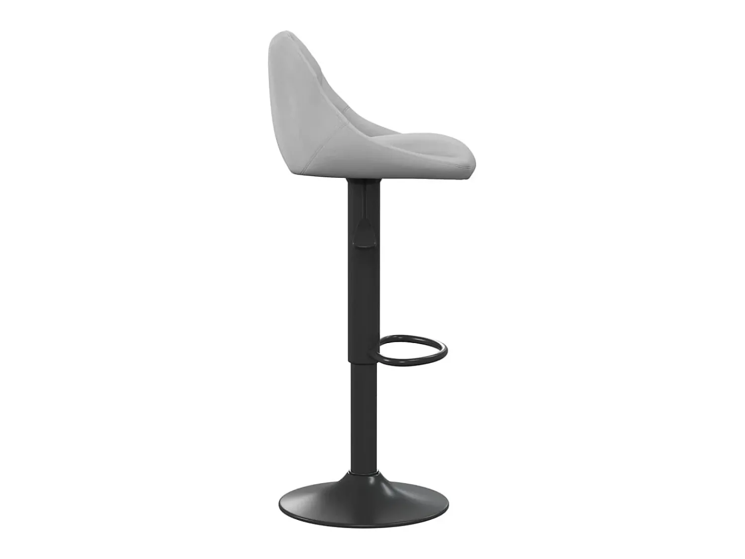 Discount vidaxl Bancos de bar 2 pcs veludo -claro Cinzento