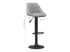 Discount vidaxl Bancos de bar 2 pcs veludo -claro Cinzento