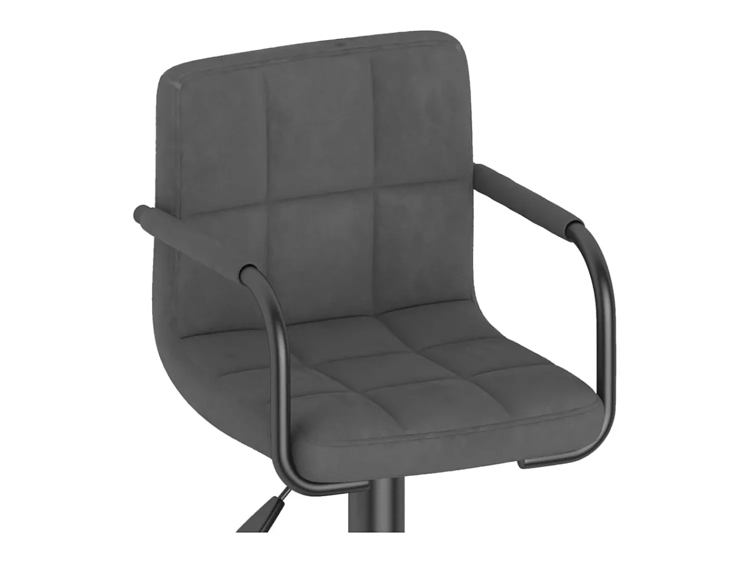 Banco|vidaxl Bancos de bar 2 pcs veludo -escuro Cinzento