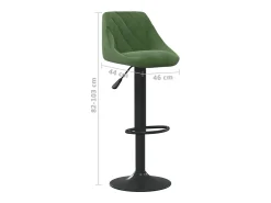 Hot vidaxl Bancos de bar 2 pcs veludo -escuro Verde