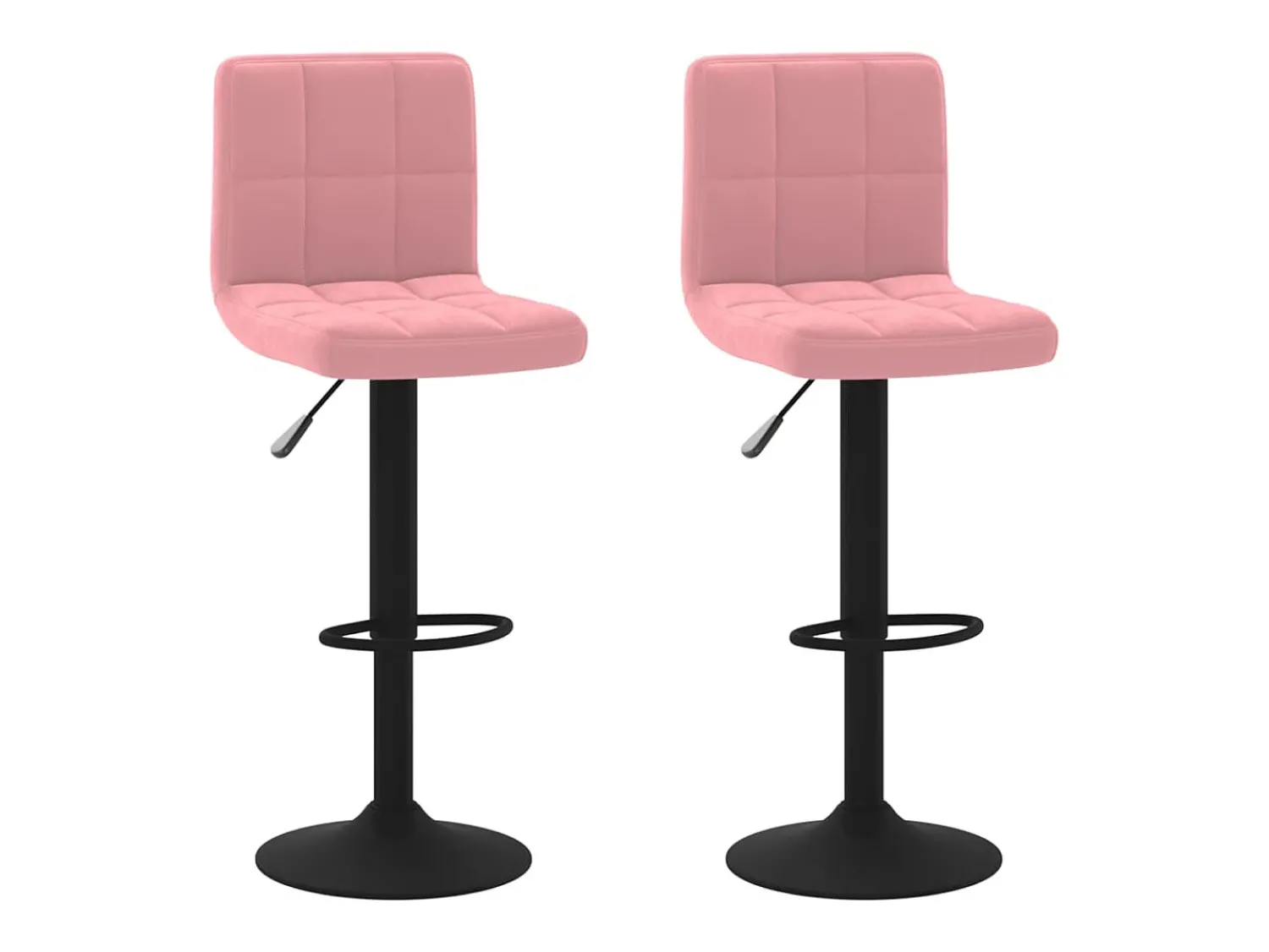 Discount vidaxl Bancos de bar 2 pcs veludo Rosa