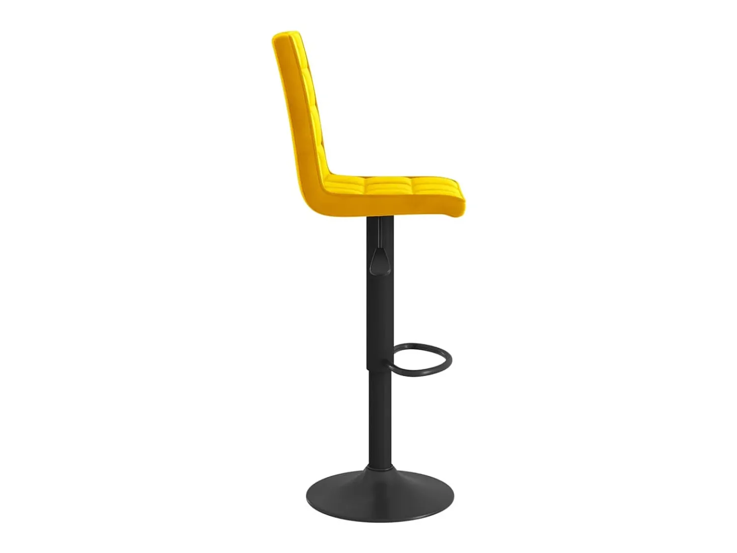 Bancos de bar 2 pcs veludo mostarda PT627578^ Banco
