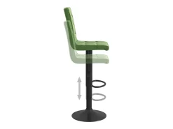 Banco*vidaxl Bancos de bar 2 pcs veludo -escuro Verde