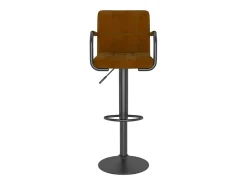 Banco*vidaxl Bancos de bar 2 pcs veludo Castanho