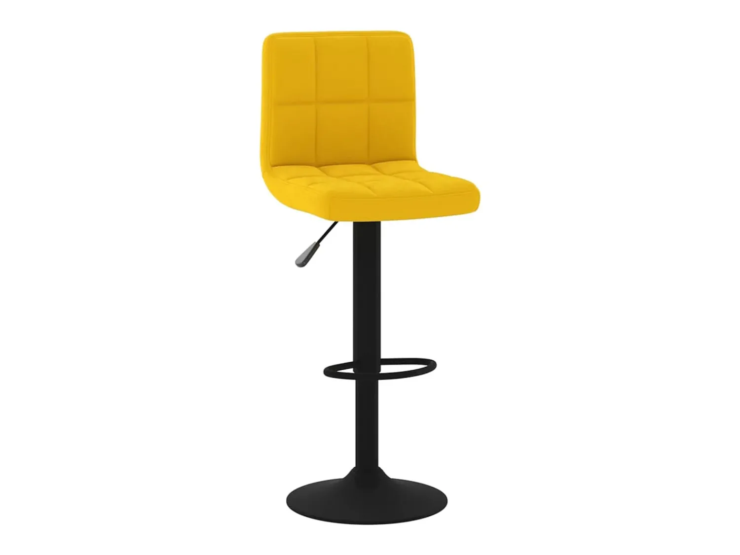 Bancos de bar 2 pcs veludo mostarda PT423227^ Banco