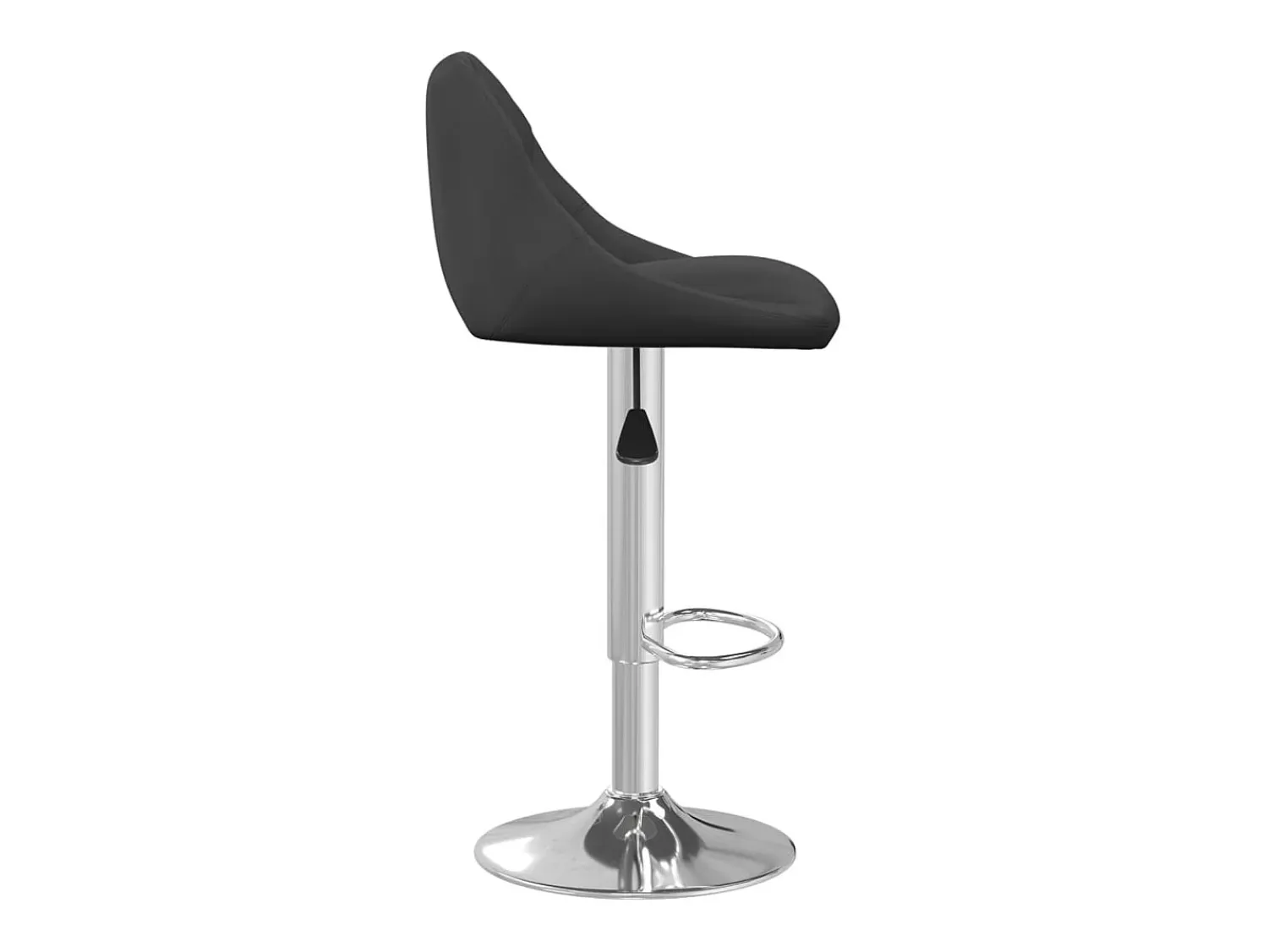 Banco*vidaxl Bancos de bar 2 pcs veludo Preto