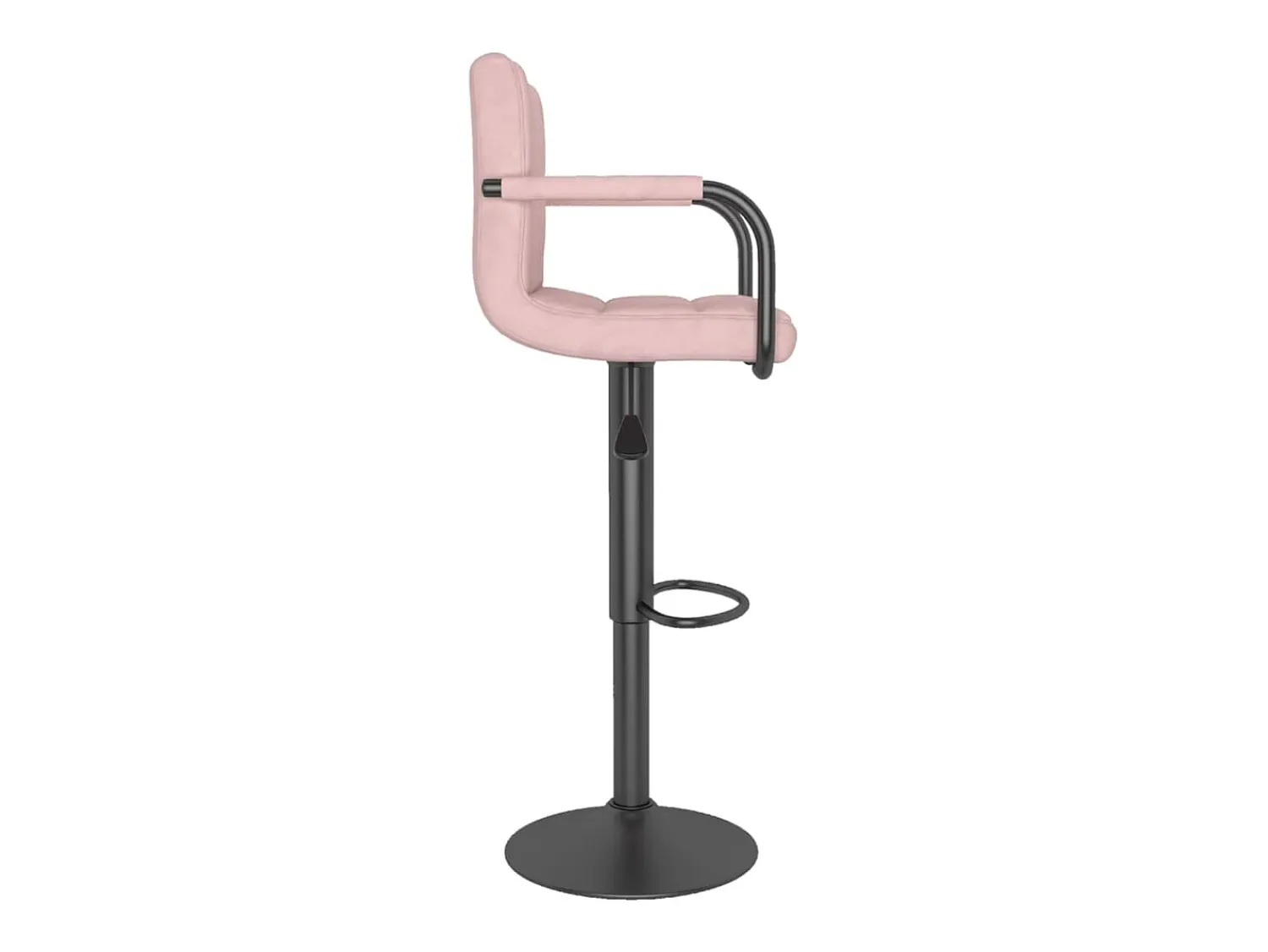 Banco*vidaxl Bancos de bar 2 pcs veludo Rosa