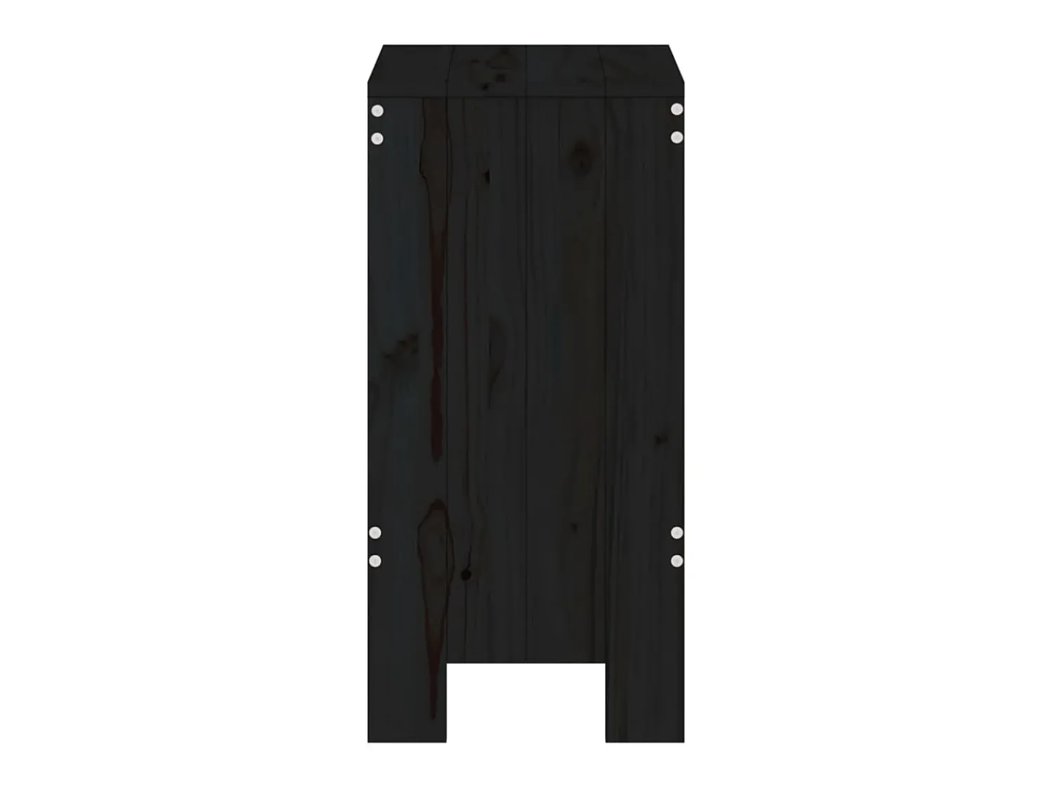 Banco* Bancos de bar 2 pcs 40x36x75 cm madeira de pinho maciça PT187358 Preto