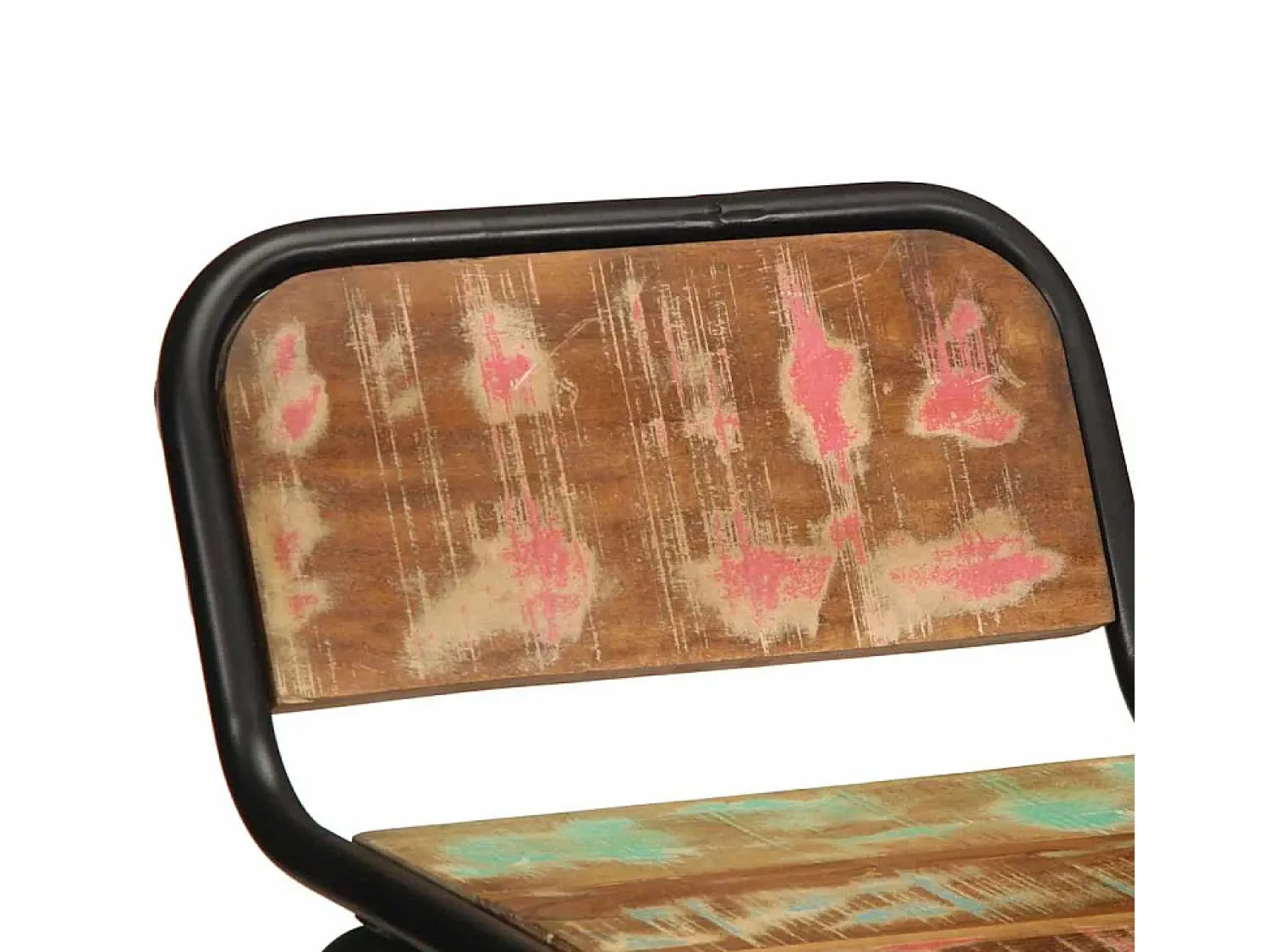Banco|vidaxl Bancos de bar 2 pcs 46x35,5x80 cm Madeira Maciça Recuperada Natural claro