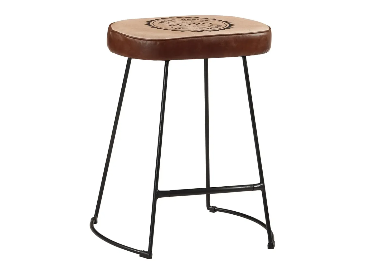 Banco| Bancos de bar 2 pcs 40x29,5x53 cm -escuro PT733358 Castanho