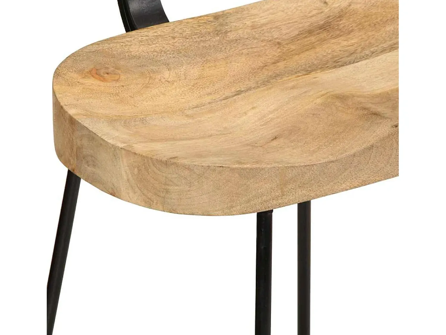 Banco*vidaxl Bancos de bar 2 pcs 49x43x88 cm madeira de mangueira maciça Natural claro