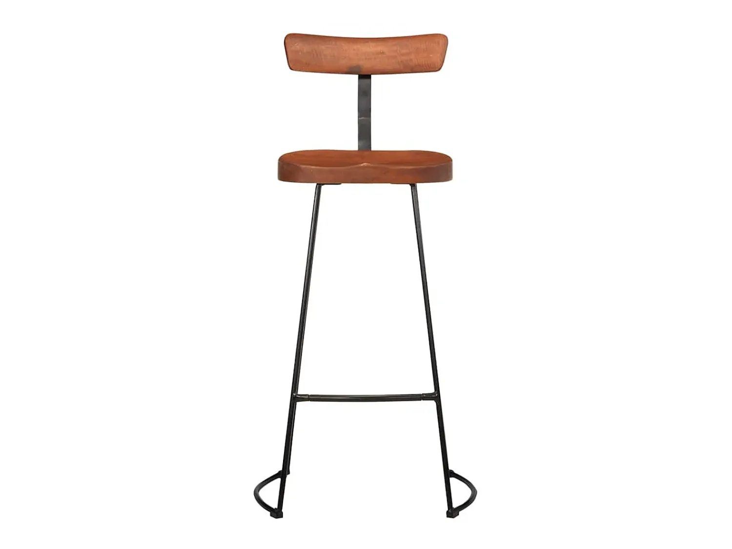 vidaxl Bancos de bar 2 pcs 49x43x103 cm madeira de mangueira maciça^ Banco