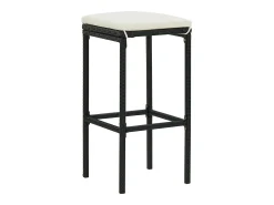 vidaxl Bancos de bar com almofadões 2 pcs vime PE^ Banco