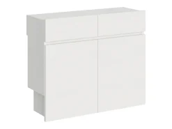 Hot ITAMOBY Bancos inferior e superiorextensíveis 26x72/300 cm Evolve Cinza Branca extensões internas Branco