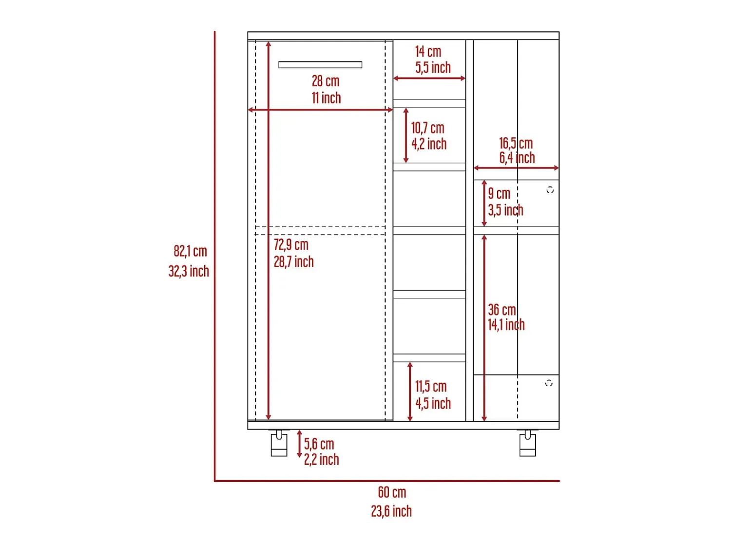Sale TuHome Bar Trolley, carrinho de bar, com suporte para garrafas e rodas Cinzento