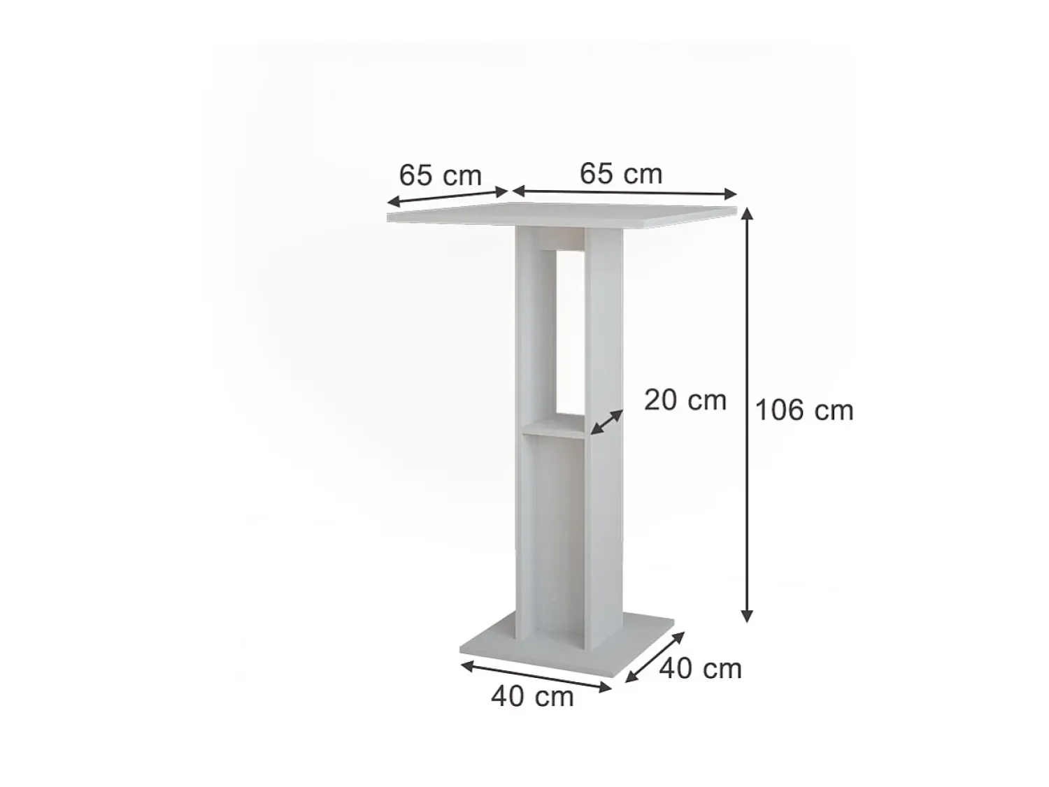 Vicco Bartisch 65x65x106 repose^ Móvel De Bar