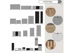Vicco Basculante de sapatos 60x24x92 eliza^ Móvel De Arrumação|Sapateira