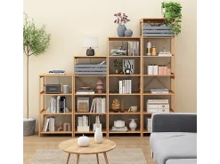 Prateleira*Vicco Bücherregal bambu 48.3x35.5x114 novaro Natural claro