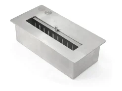 Lareira* Biofireplace de piso de lareira a bioetanol JEFFERSON L 89,5 x H90,5 x D28 Branco