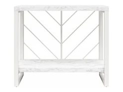 CosmoLiving by Cosmopolitan Brielle | Mesa de Consola com 1 Prateleira em Marbel Look^ Consola