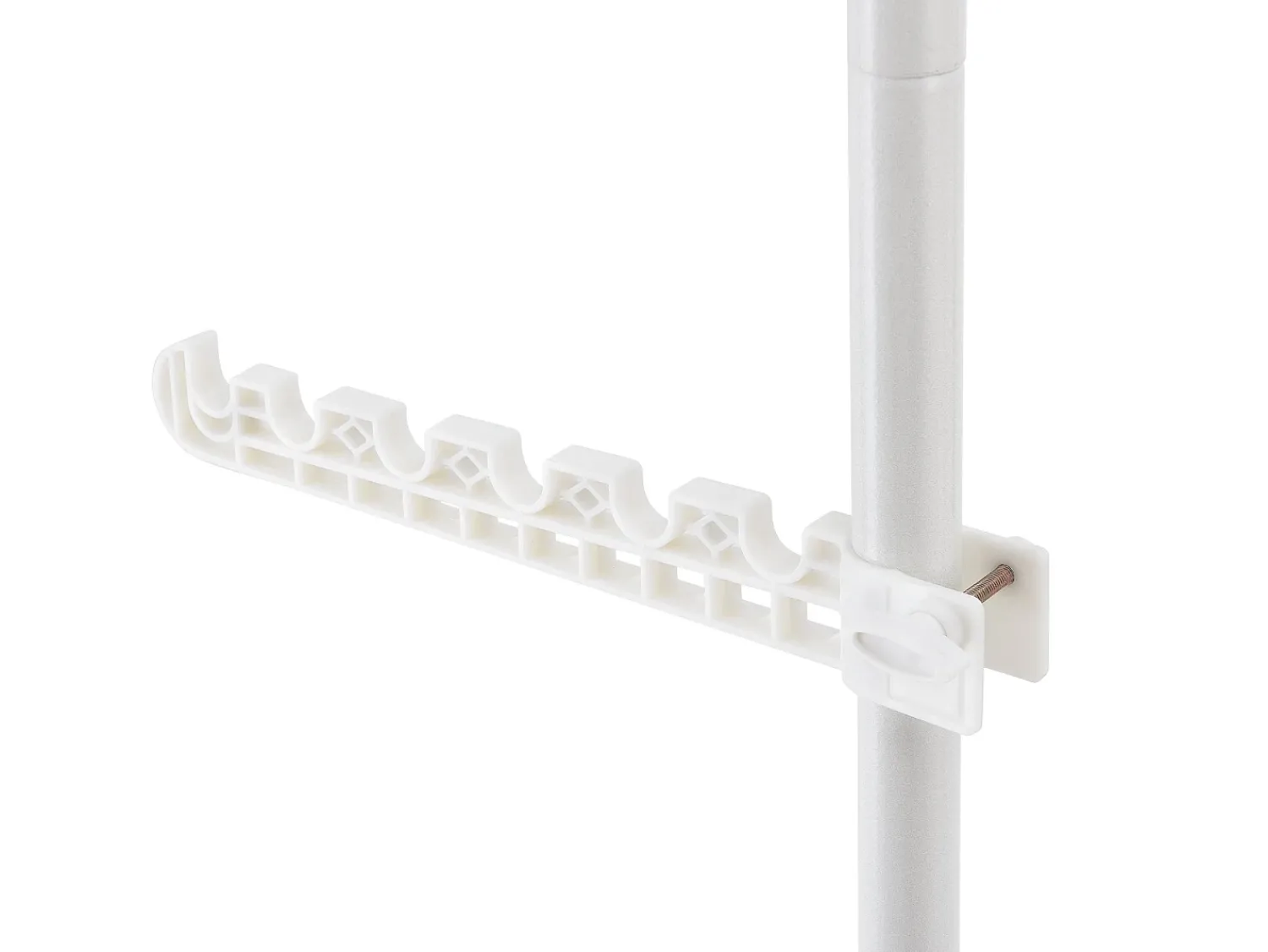 New Helloshop26 Cabide telescópico com altura ajustável 110 - 305 cm 03_0003506 Branco